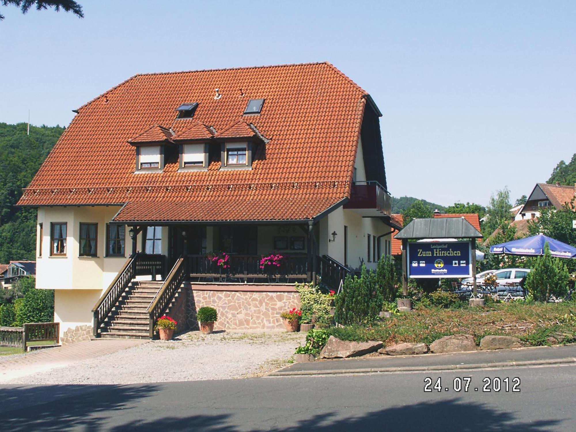 Landgasthof Zum Hirschen Hotel Hafenlohr Eksteriør billede